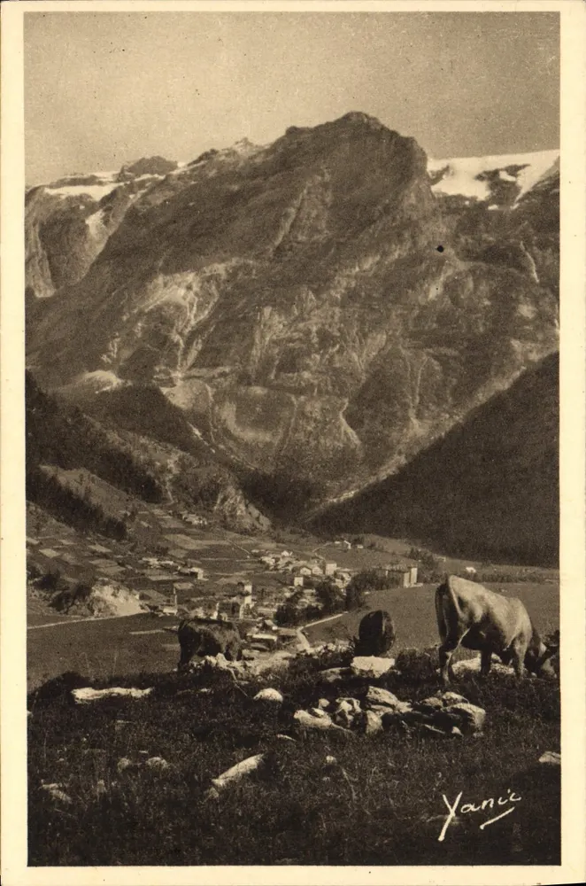 Pralognan — Allgemeiner Blick und der Grand Marchet (2.600 m.) — Edition Grati Cannes - Vorderseite