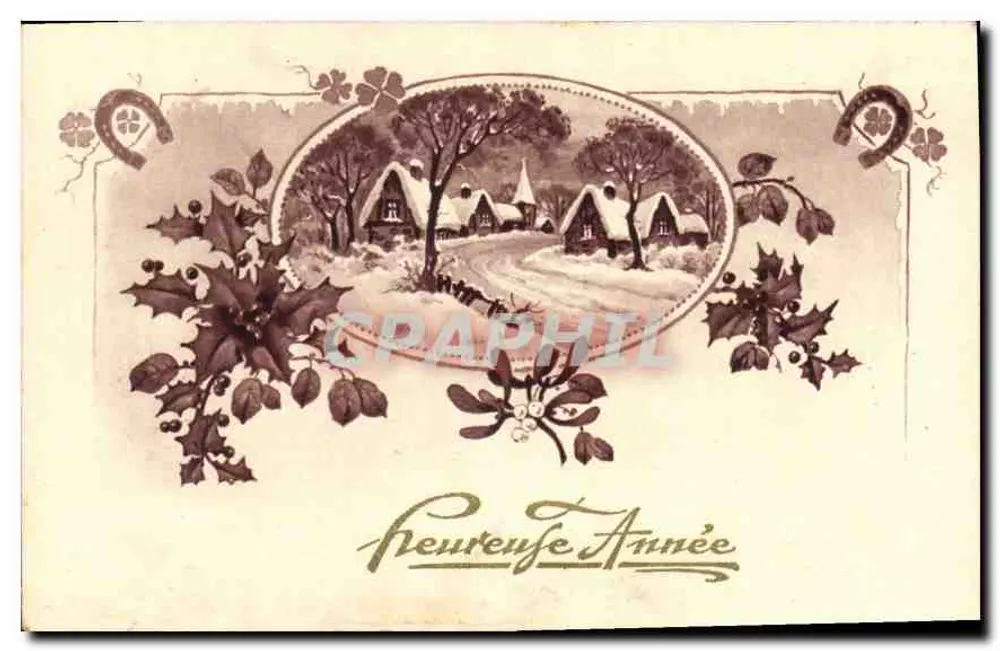 Vila nevada — Carta de boas-vindas — S.B.W. Paris - Frente