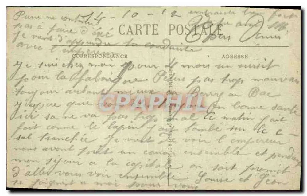 Nas proximidades de VERBERIE (Oise) — Le Catillon de Rhuis — N. Letellier, Verberie (Oise) - Verso