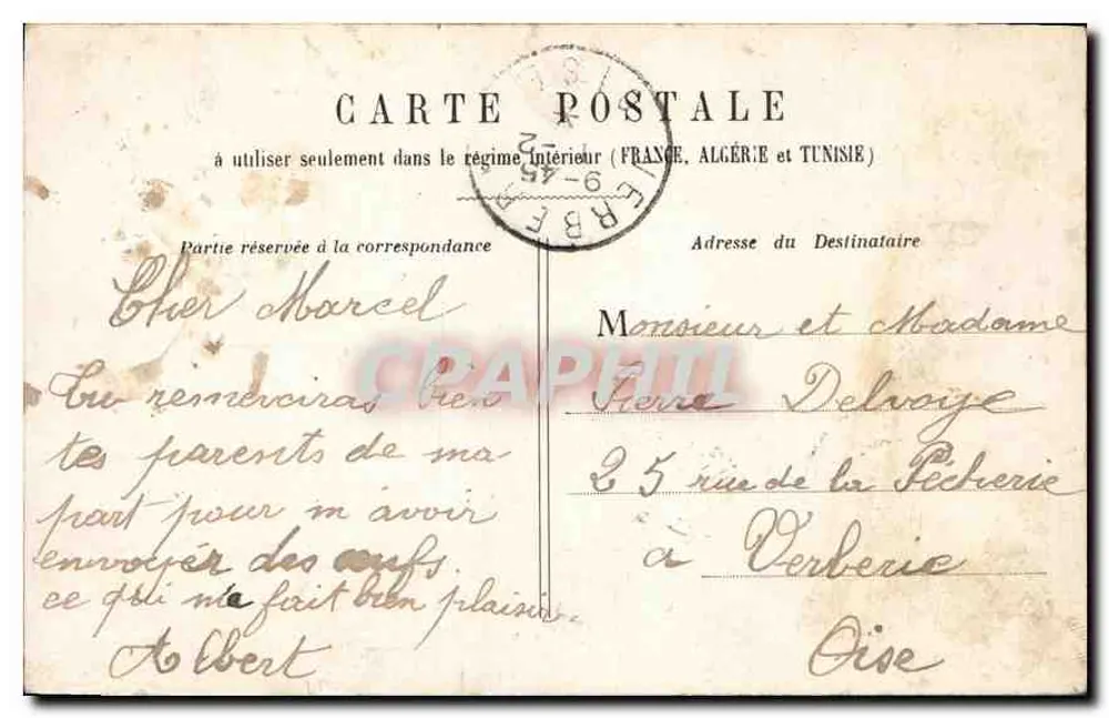 LYON - Monument Carnot — H. L. 48 — editor H. L. - Verso