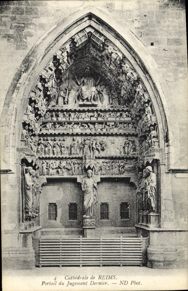 Portal des Letzten Gerichts — Kathedrale von Reims — ND Pbot. - Vorderseite
