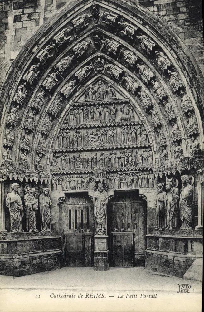 Catedral de Reims — O Pequeno Portal — ND Phot. - Frente