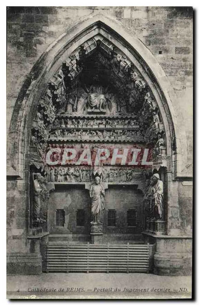 Kathedrale von REIMS — Portal des Jüngsten Gerichts — ND. - Vorderseite