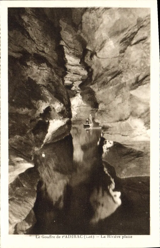 Der Gouffre de PADIRAC (Lot) — Die Fluss Ebene - Vorderseite