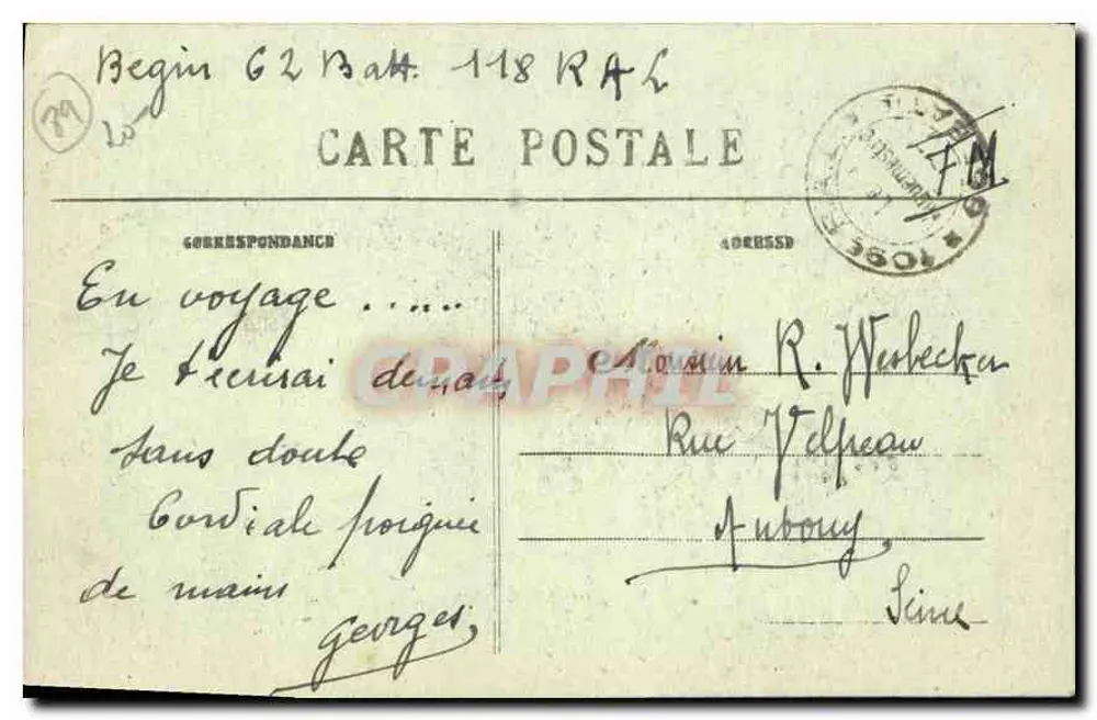 Avallon — Tal des Cousin — pittoreske Orte — Route de Pontaubert — Pothau, Verlag Avallon - Rückseite