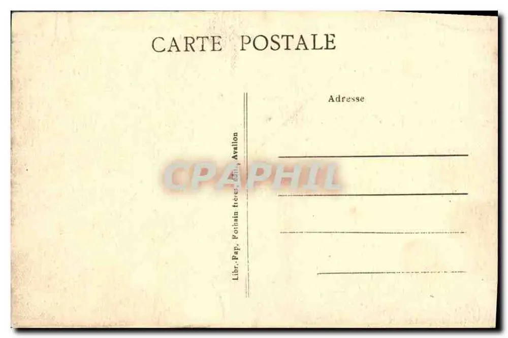 Avallon - Tal des Cousin — Ein pittoreskes Stück — Route de Pontaubert - Rückseite