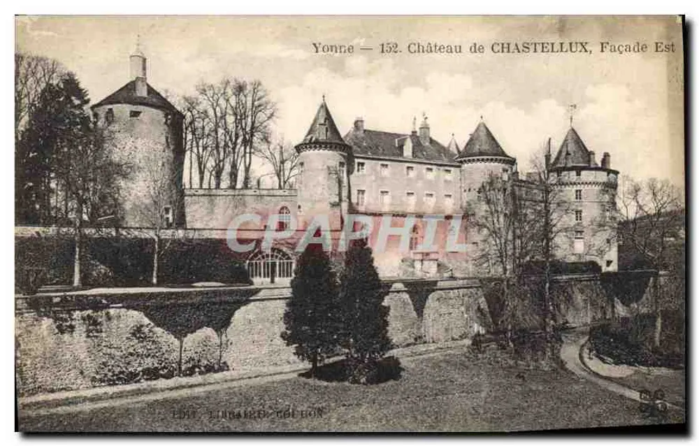 Castelo de Chastellux — Fachada Leste — Editora Thibault & Cie, n°152 - Frente