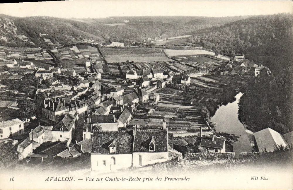 Avallon — Blick auf Cousin-la-Roche von den Promenades — ND Phot, n°16 - Vorderseite
