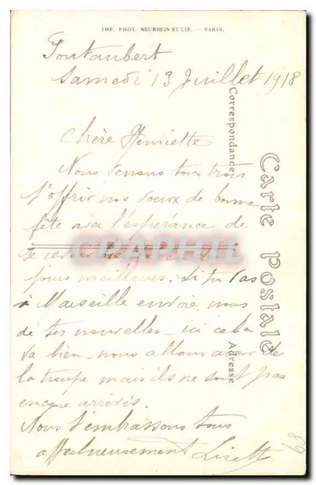 Avallon — As margens do Cousin em Pontaubert — ND. Fot. - Verso