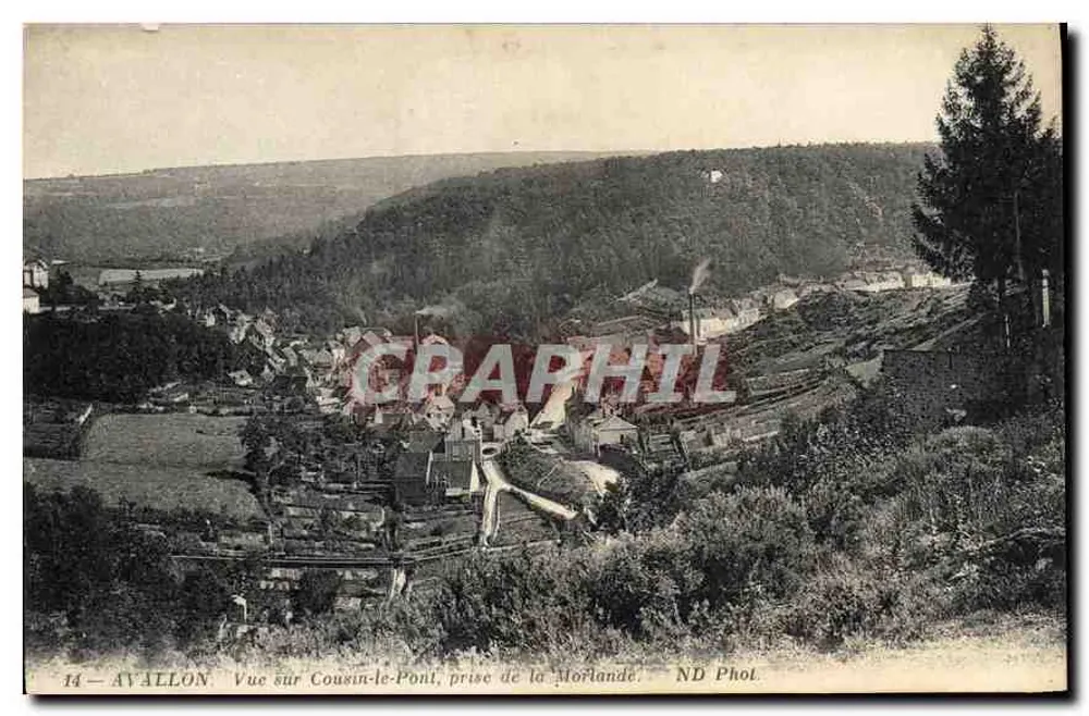 Avallon — Blick auf Cousin-le-Pont, von der Morlande — ND Phot. - Vorderseite
