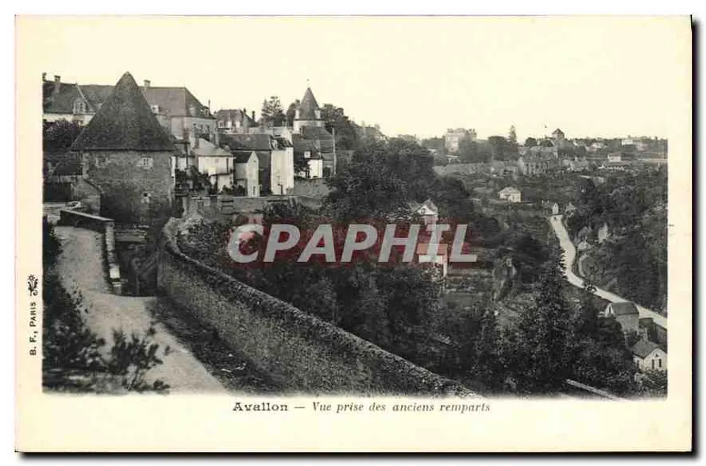 Avallon — Blick vom alten Wall — B. F., Paris - Vorderseite