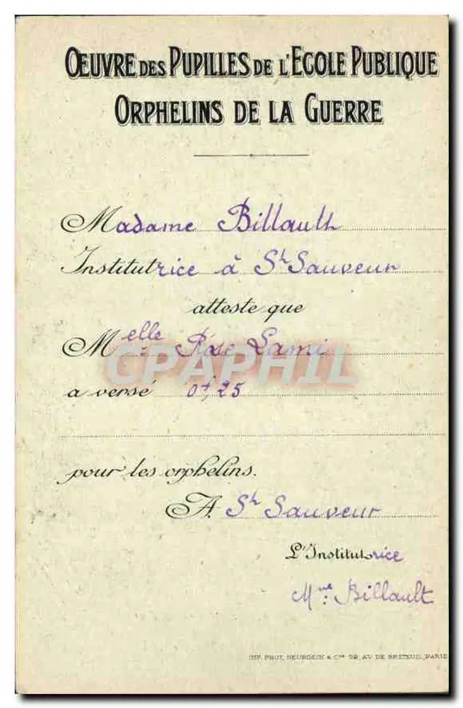 Avallon — Die Kirche Saint-Lazare, das Portal — J. P. (Verlag) - Rückseite