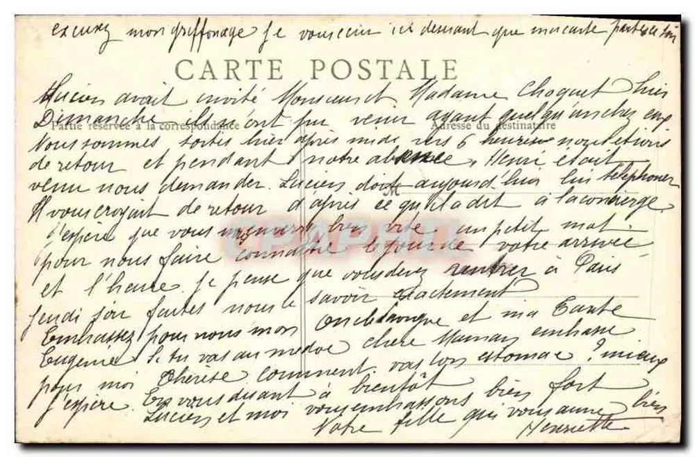 Der arme Fischer — Kupferstich von B. F. de Chavannes — Verlag B.F. PARIS - Rückseite