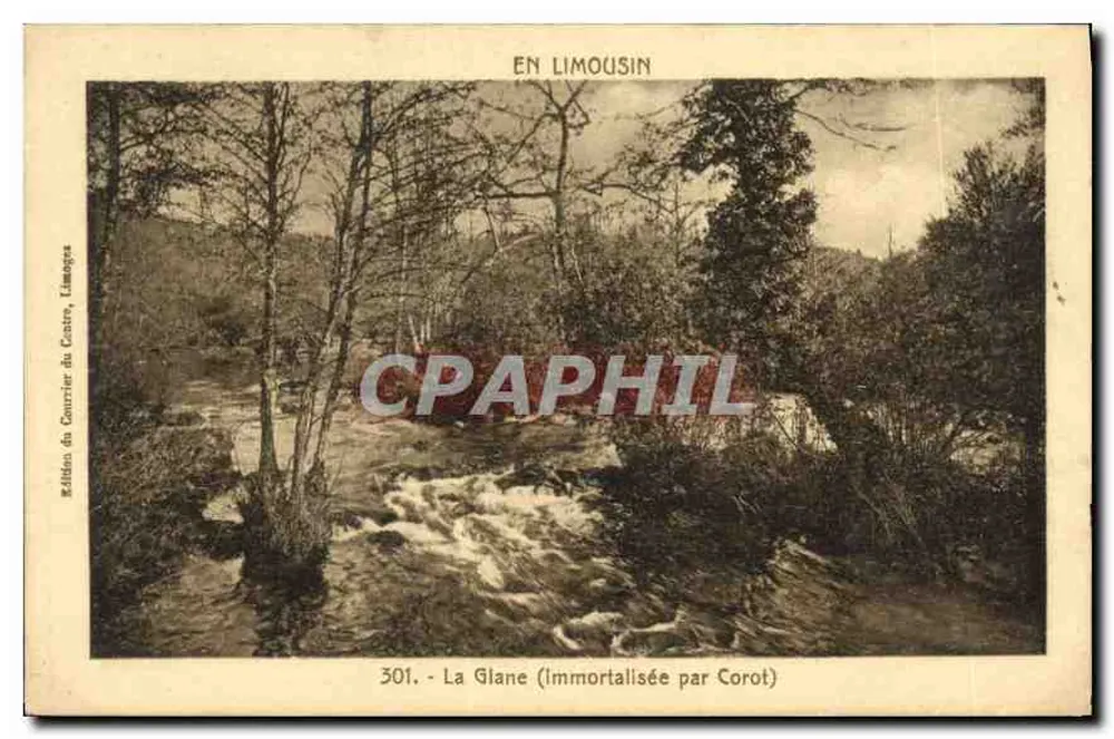 A Glane (Imortalizada por Corot) — Em Limousin — Edição do Courrier du Centre, Limoges, n° 301 - Frente