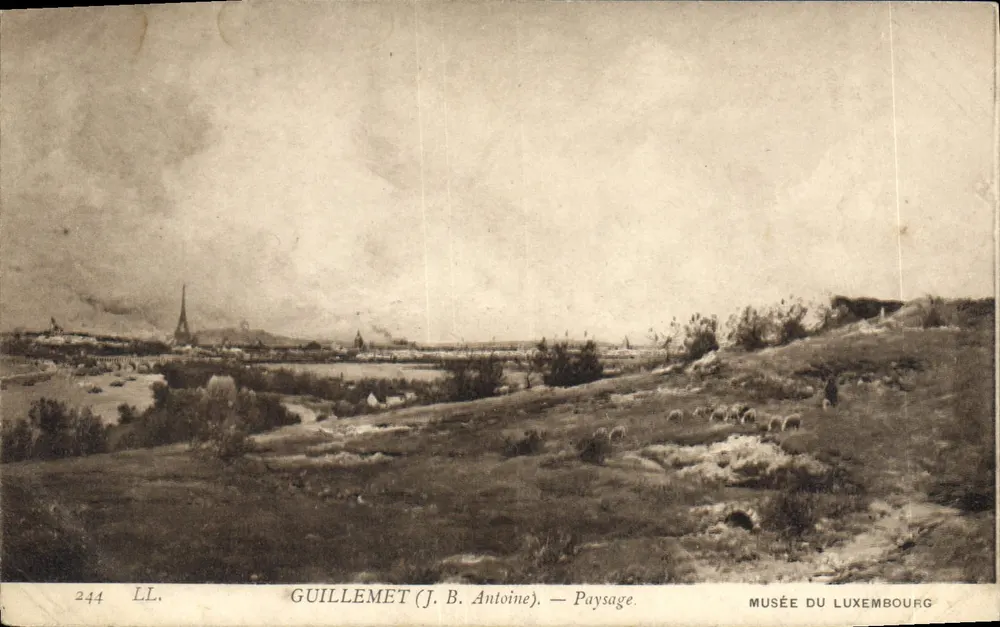 Guillemet (J. B. Antoine) — Paisaje — Museo del Luxemburgo - Anverso