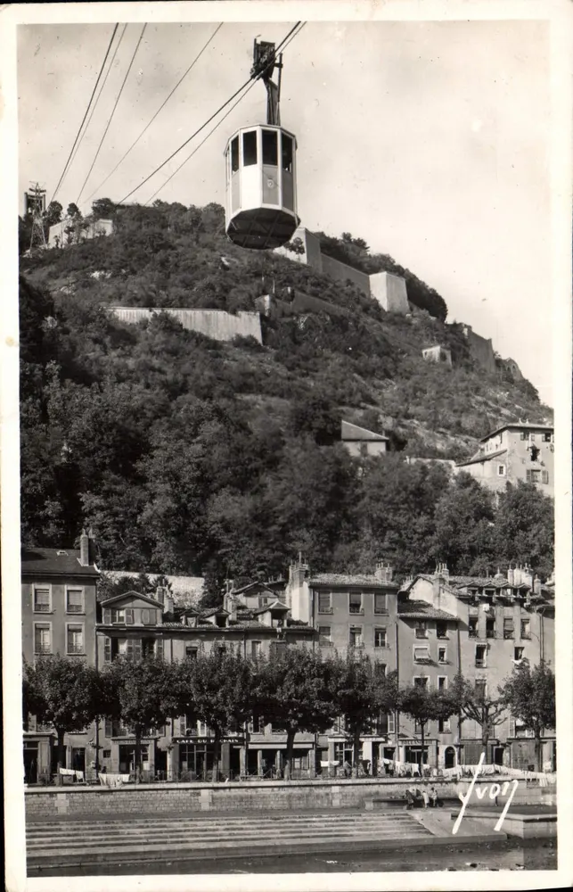 Der Fort Robat und der Seilbahn der Bastille — Grenoble (Isère) — Les Éditions d'Art, 15, r. Mottet, Paris - Vorderseite