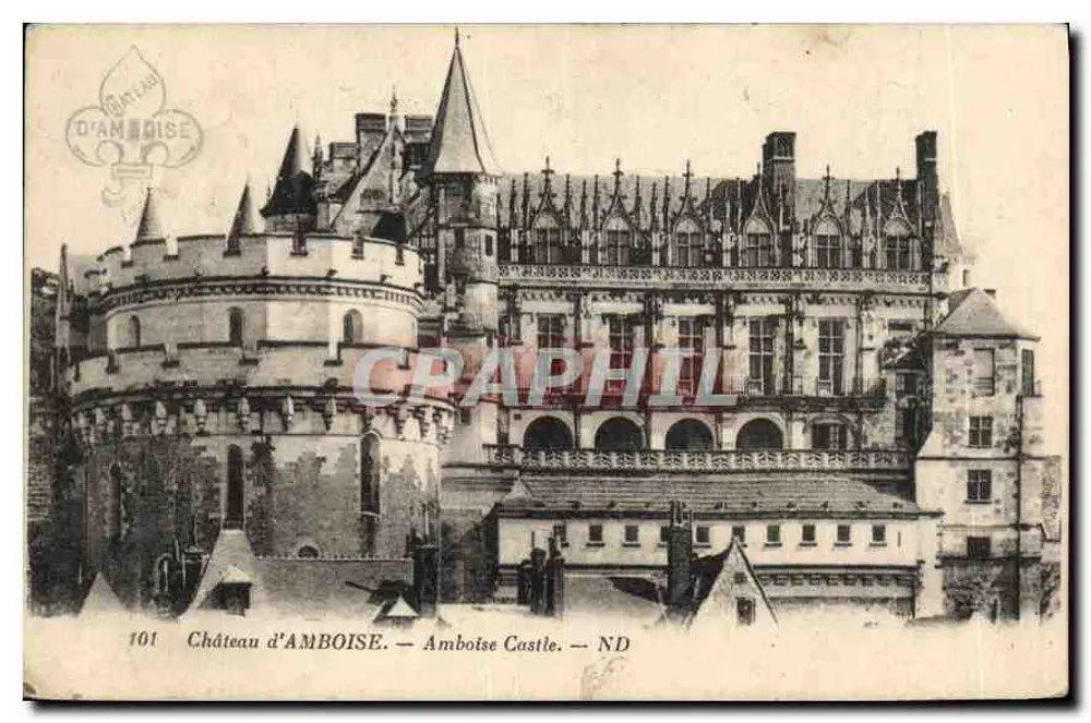 Castelo de AMBOISE — Amboise Castle — editor D'AMBOISE, n° 101 - Frente