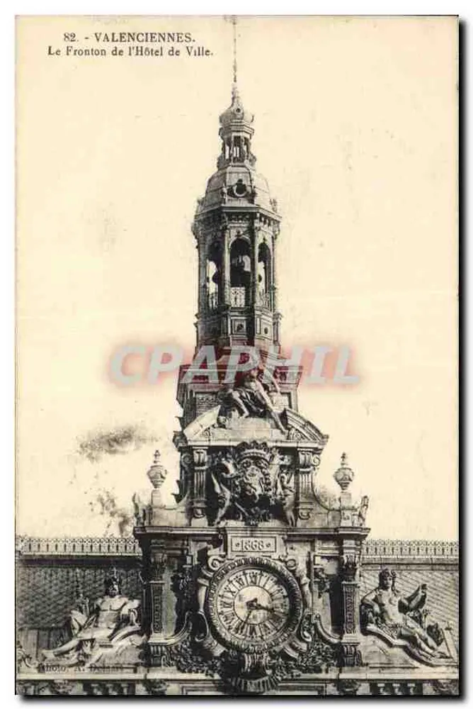 Valenciennes. Der Fronton des Rathauses — n°82 - Vorderseite