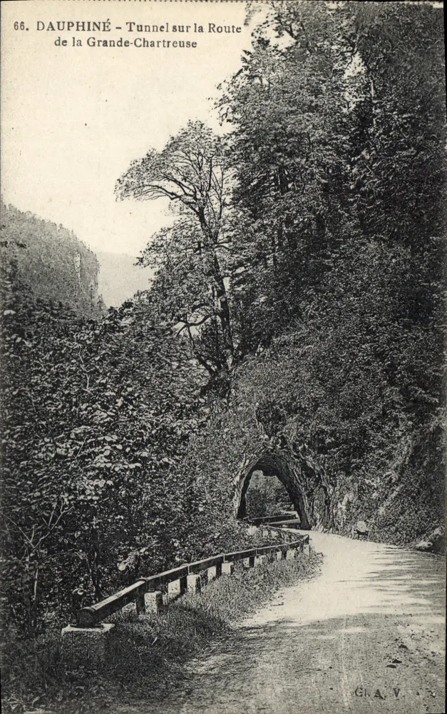 Dauphiné - Tunnel auf der Route de la Grande-Chartreuse — GRAV, n°66 - Vorderseite