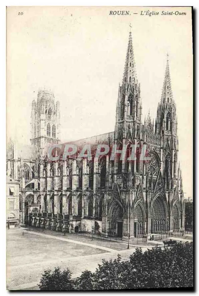 Rouen — A Igreja de São Ouen - Frente