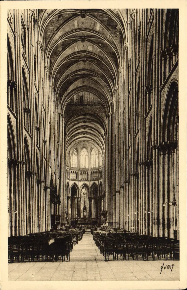 Innenansicht der Kathedrale von Rouen — Rouen (Seine-Inférieure) — Éditions d'Art Martel, Paris - Vorderseite