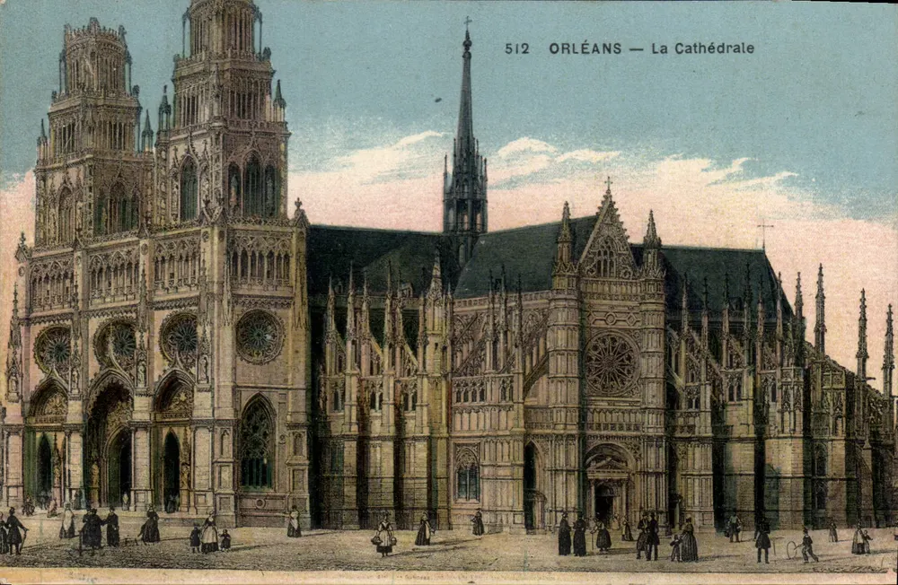 Orléans — A Catedral — CPAPHIL. Le Delet, Paris, n° 512 - Frente