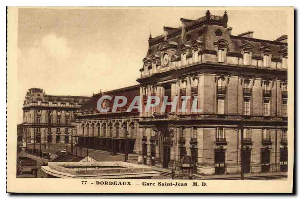 Bordeaux — Estação Saint-Jean — M.D. — n°77 - Frente