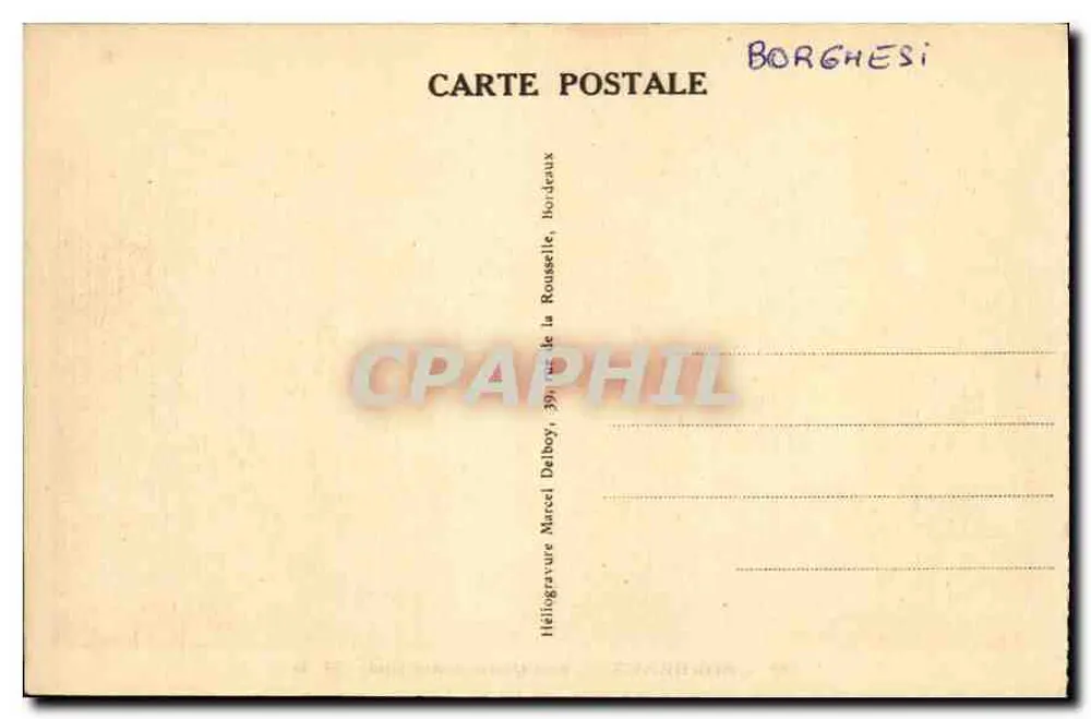 Bordeaux — Os Quais (lado sul) — M. D. - Verso