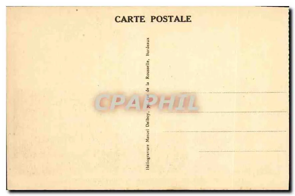Bordeaux — römische Ruinen des Palais Gallien — M.D. - Rückseite