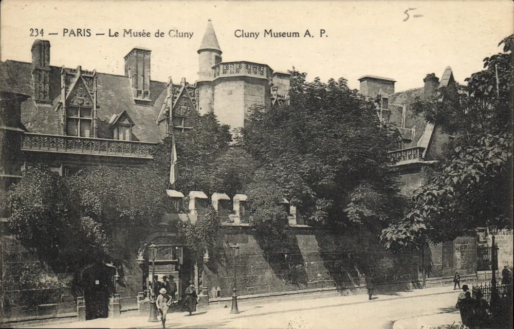 Paris — O Museu de Cluny — Cluny Museum A. P. n°234 - Frente