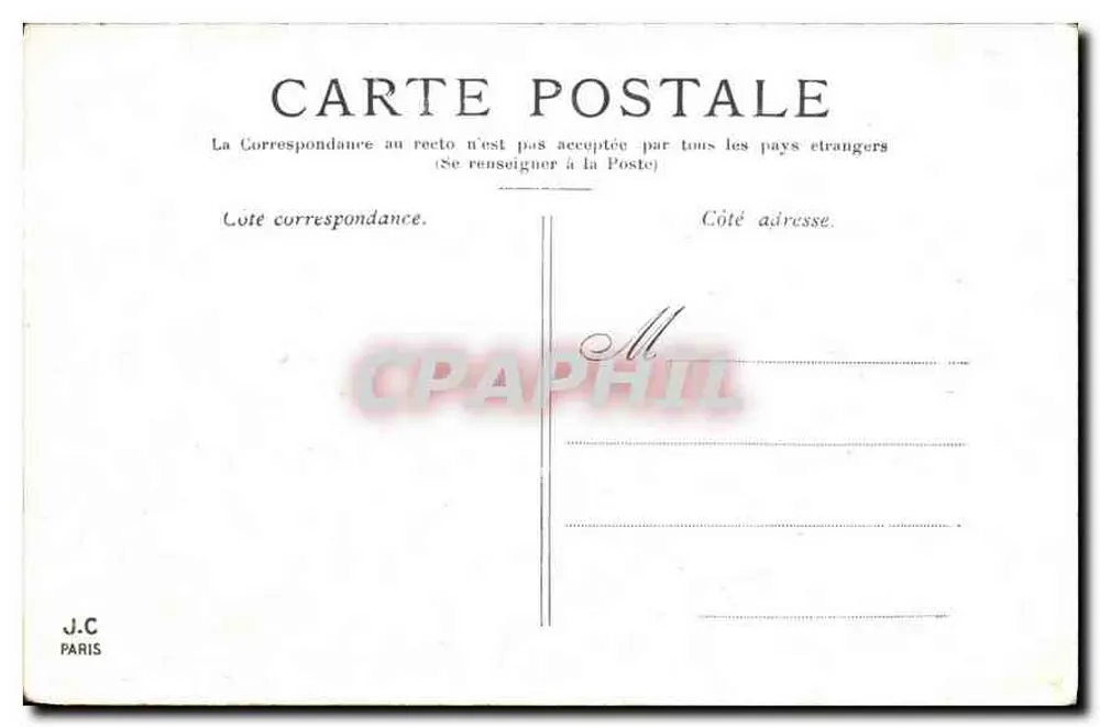 Paris — A Coluna Vendôme — J.C. Paris - Verso