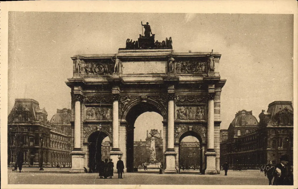 Arco do Triunfo do Carrousel — Paris — Edição de Arte YVON - Frente
