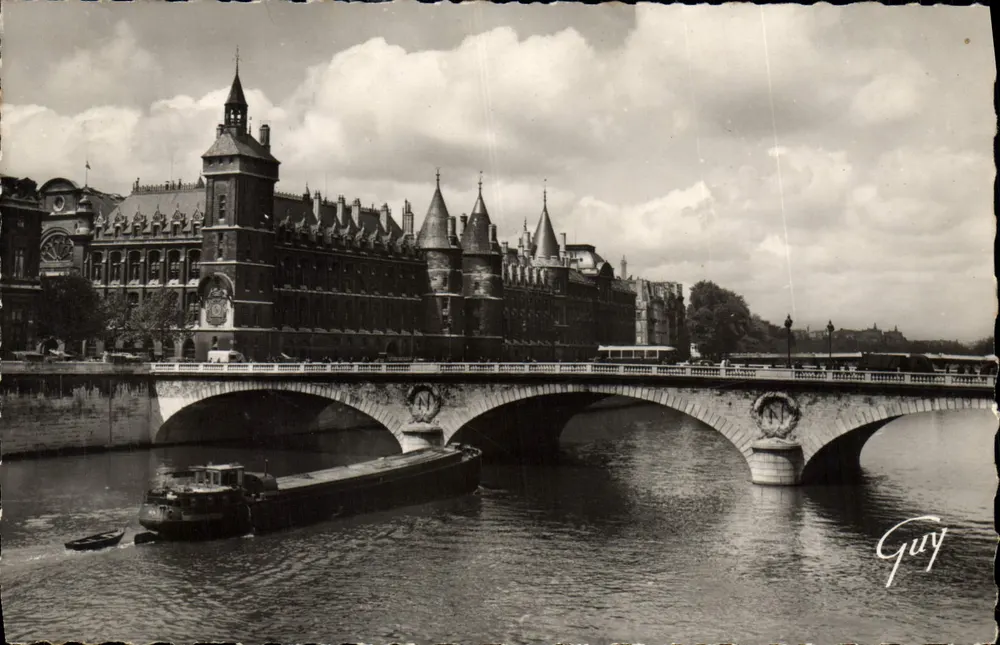 La Seine, le pont au Change et le palais de justice — André Leconte, n° 345 - Vorderseite