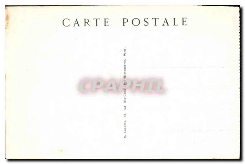 Paris — O Pont Alexandre III — série 71, editor A. Leconte, Paris - Verso