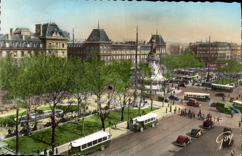 Place de la République — Paris — editor GUY, n° 4057 - Frente