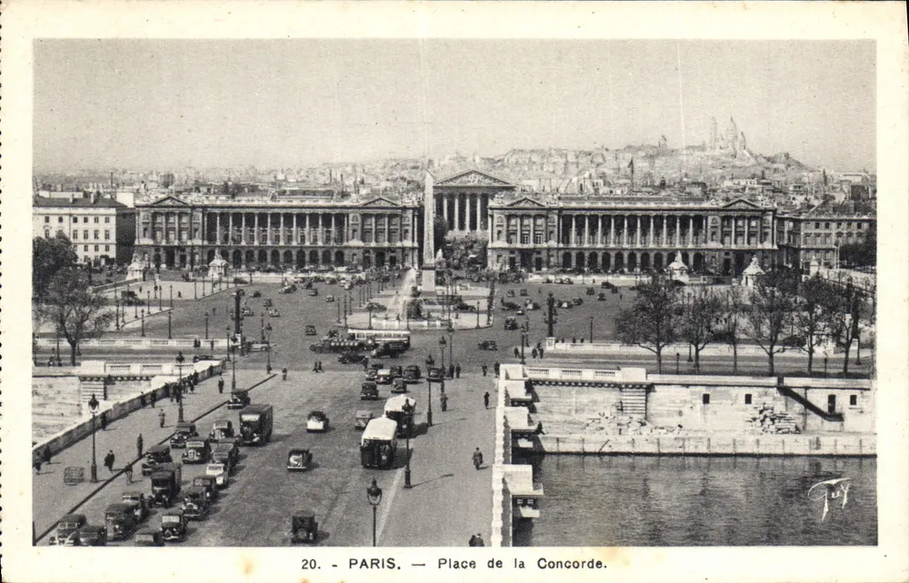 Paris — Praça da Concorde — A. Leconte, 36 rue Ste-Croix-de-Batonnerie, Paris. - Frente