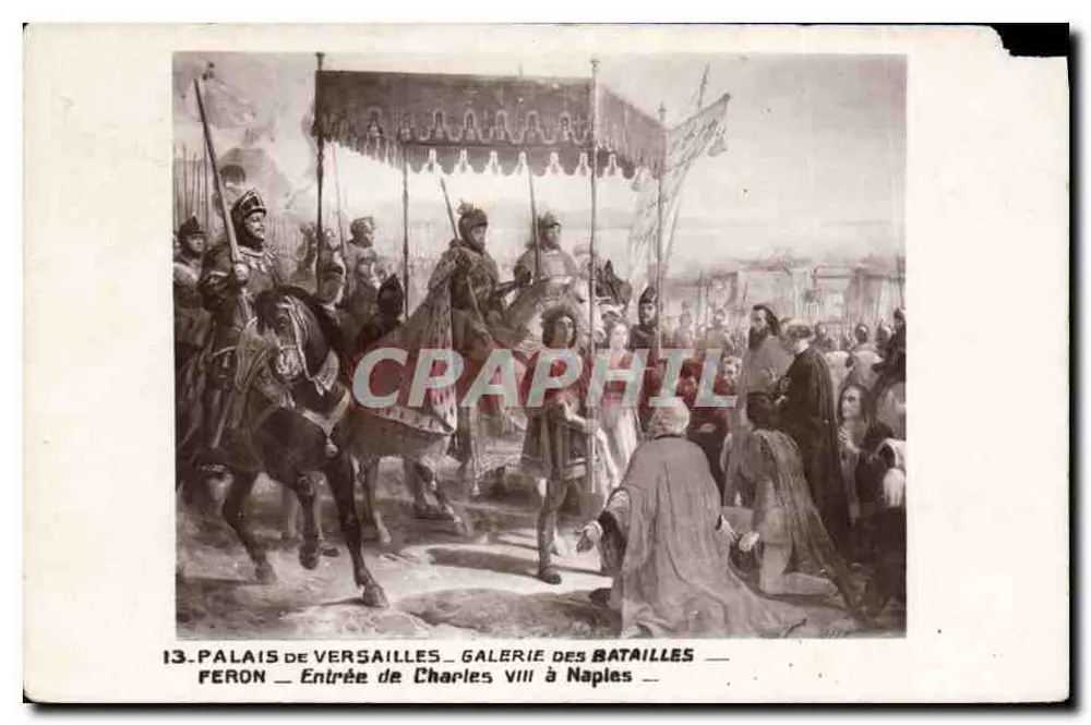 Schloss Versailles — Galerie der Schlachten — Einzug von Karl VIII. in Neapel — Feron - Vorderseite
