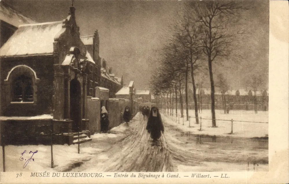 Entrée du Béguinage à Gand — Musée du Luxembourg — Willaert — LL - Recto