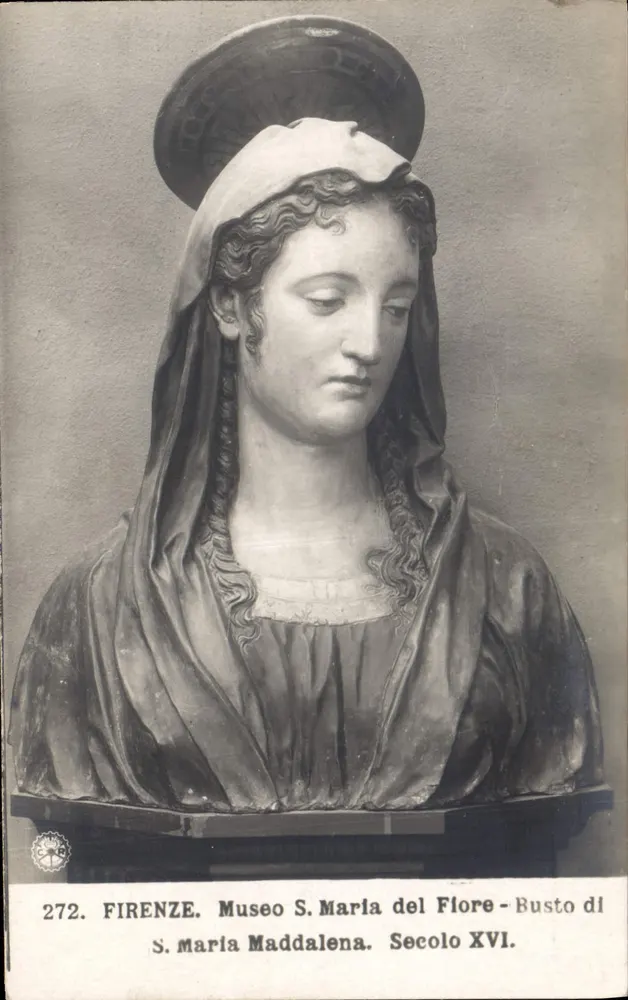 FLORENZ - Büste der S. Maria Maddalena - Museum S. Maria del Fiore, 16. Jahrhundert - Vorderseite