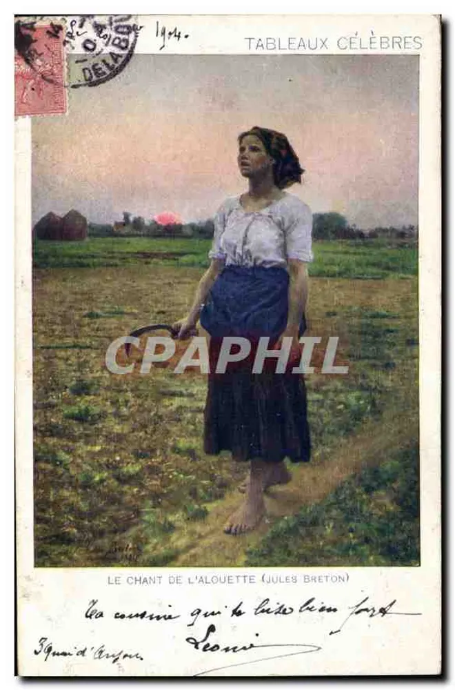 O canto da alouette — Jules Breton — Tableaux célèbres - Frente