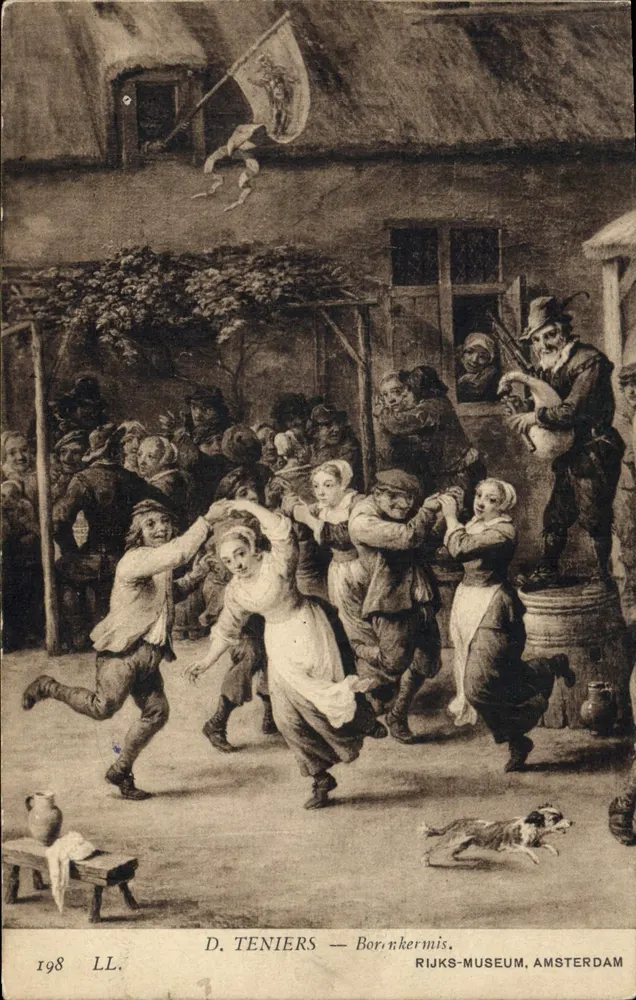 Borinkermis — Dança de aldeia — D. Teniers — Rijksmuseum, Amsterdam - Frente