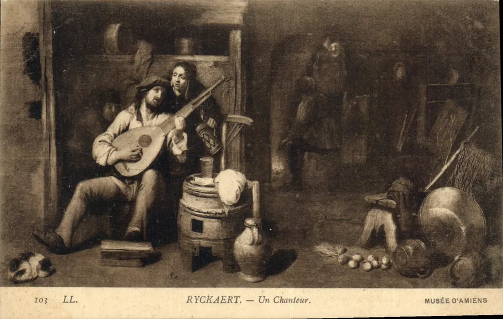 Um cantor — RYCKAERT — Museu de Amiens - Frente