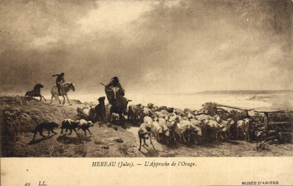 A aproximação da Tempestade — HEREAU (Jules) — Museu de Amiens - Frente