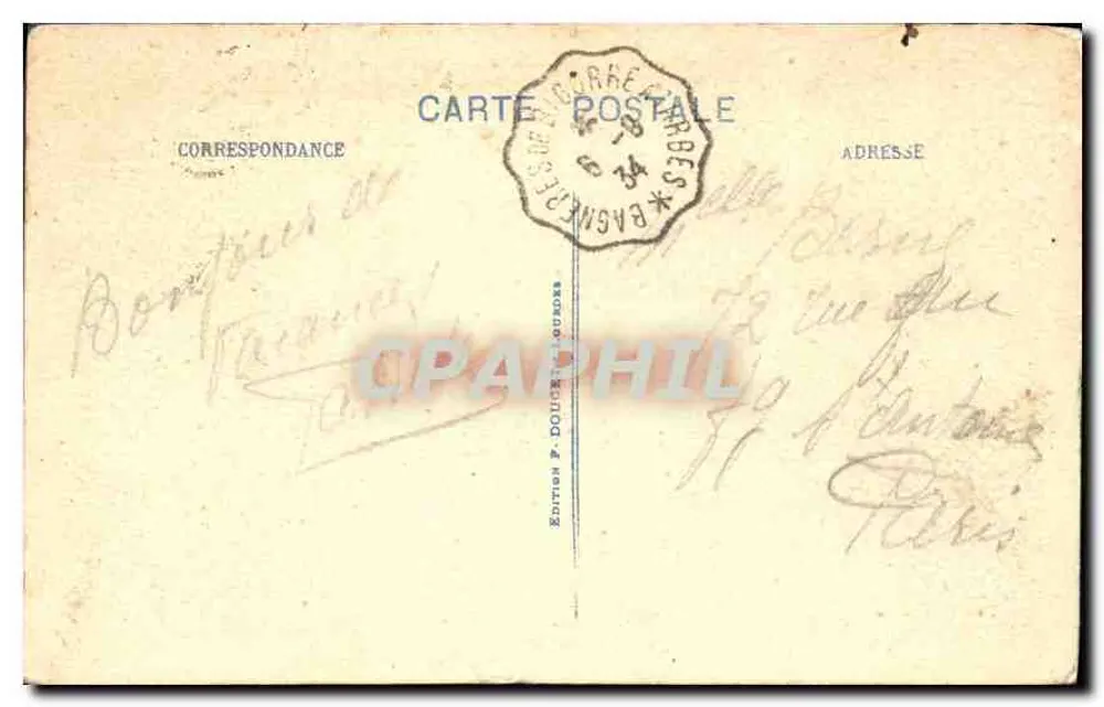 Gavarnie - O Circo — P.D. — Edição P. Doucet, Bagnères - Verso
