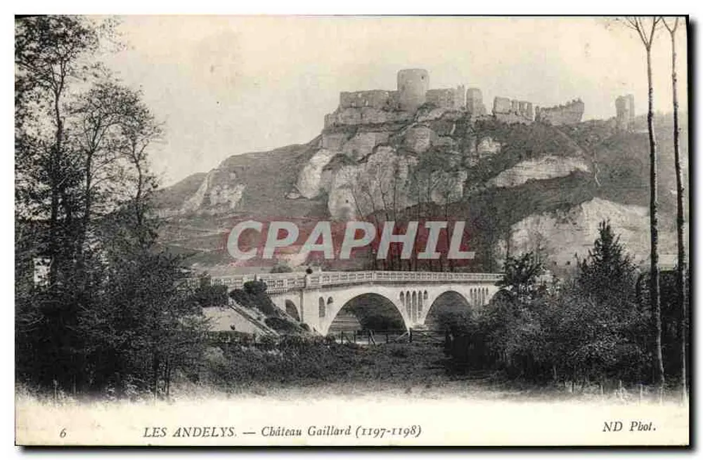 Les Andelys — Kasteel van Gaillard (1197-1198) — ND Pbot. - Voorkant