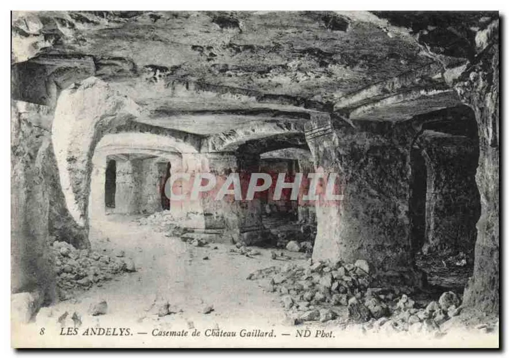 Les Andelys — Casemate del Castillo de Gaillard — ND Pbot. - Anverso