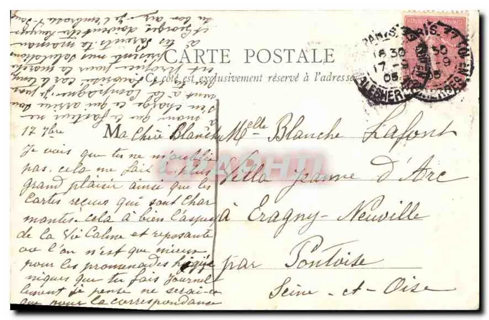 Meaux — Place Saint-Étienne — Die Kathedrale — Photogravure A. Ramez - Sammlung R. F. - n° 587 - Rückseite