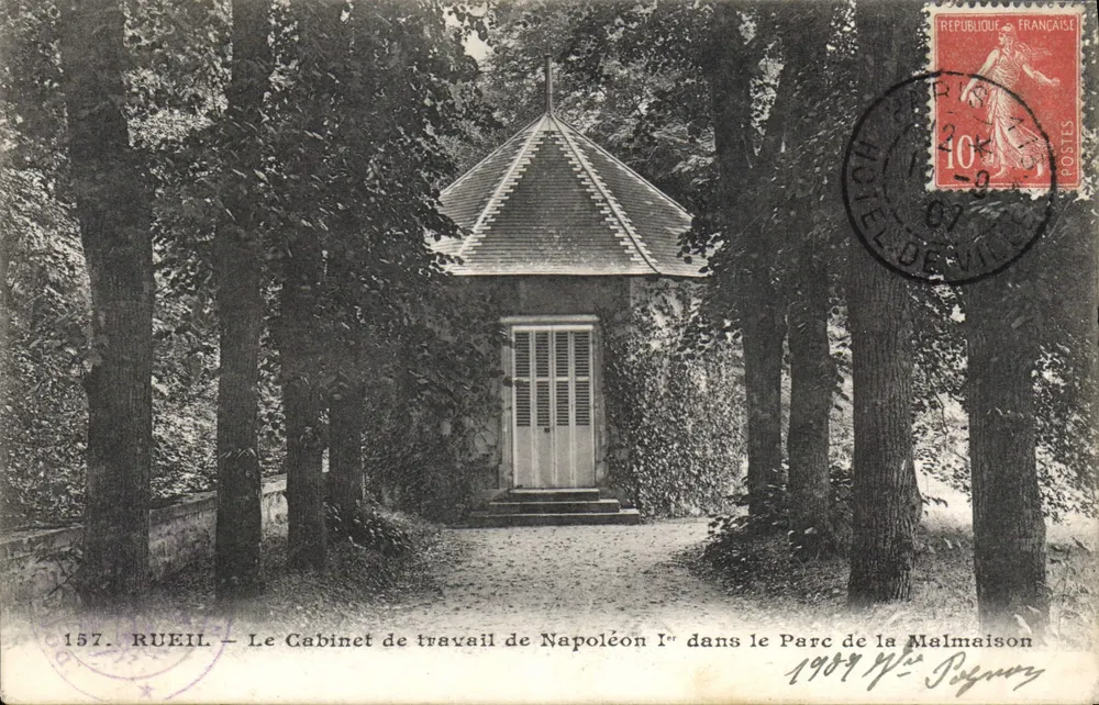 Rueil - Das Arbeitszimmer Napoleons I. im Park der Malmaison — Verlag A. Ossart, Rueil, Nr. 157 - Vorderseite