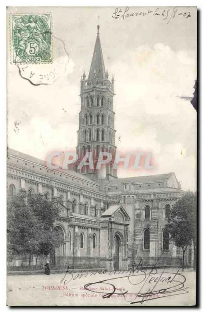 Toulouse — Basílica de São Sernim — Edição especial dos irmãos Aristole - Frente