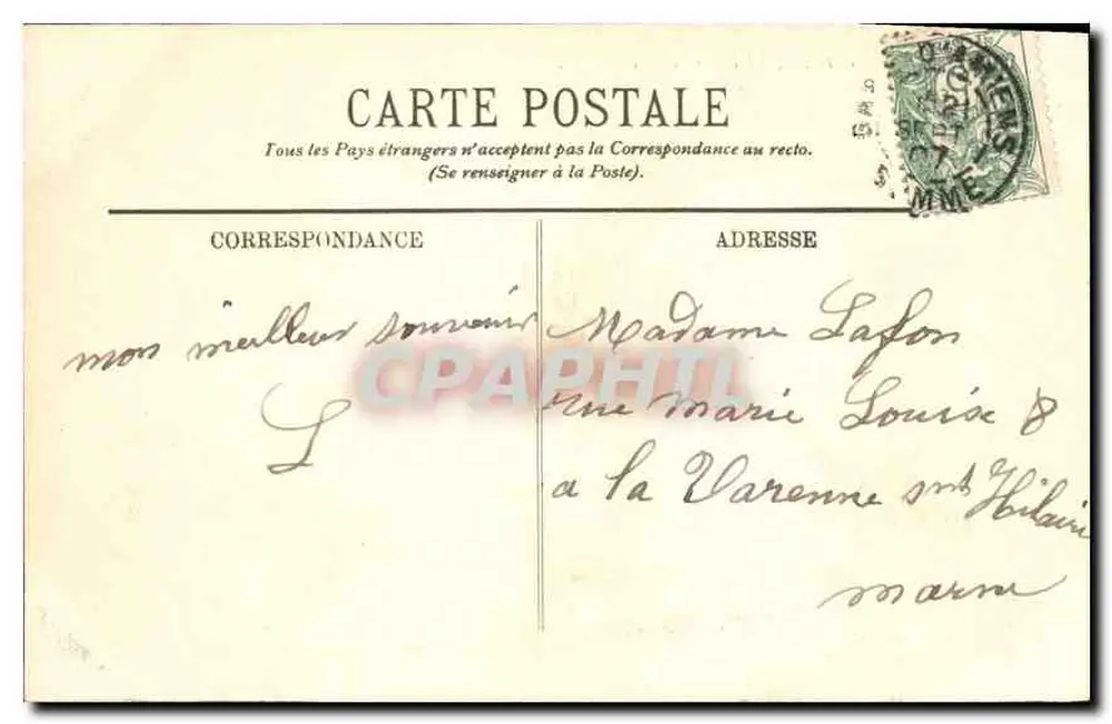 Amiens — A Catedral e Vista Geral — LL. n°97 - Verso